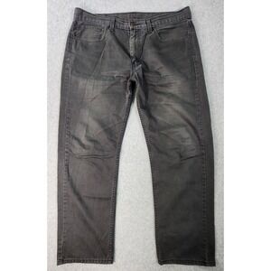 Levis 505 Jeans Mens 36x29 Gray Straight Regular Fit White‎ Tab Denim Tag 36x30